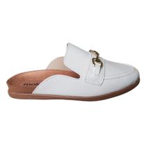 Mule Clog Fechado Na Frente Moleca Fivela Conforto Macio 5826.101