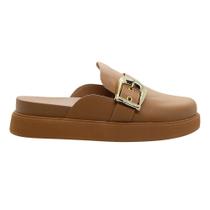 Mule Clog Flatform Feminino Vizzano 1434.101 Camel