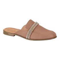 Mule Feminina Vizzano 1376.111 Sapato Brilho Casual Confortavel