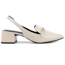Mule Feminino Bebecê Verniz Smash Bege - T4618 Mule Feminino Bebecê Verniz Smash Bege - T4618