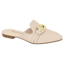 Mule Feminino Beira Rio Creme Off Elegante Napa 4134.1003