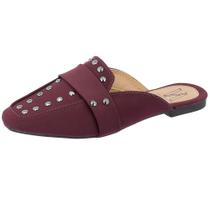 Mule Feminino Bico Quadrado Confortavel Via Angel M44