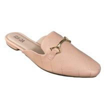 Mule Feminino Casual Matelassê com Fivela Sua Cia 8188-13797