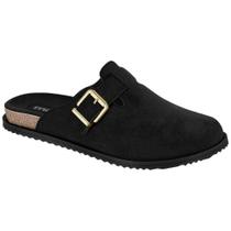 Mule Feminino Clog Camurça Preto Moleca 5743.209 Mule Feminino Clog Camurça Preto Moleca 5743.209