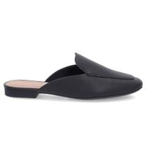 Mule Feminino Couro Preto Usaflex AG4024 Mule Feminino Couro Preto Usaflex AG4024