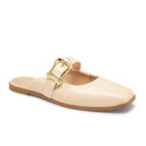 Mule Feminino Dakota Bege Sapatilha Sapatos Femininos +Nf
