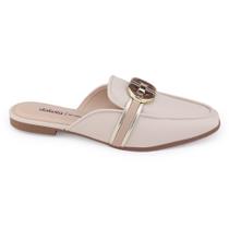 Mule feminino Dakota G9141 Champagne baixo aplique Metal Mule feminino Dakota G9141 Champagne baixo aplique Metal