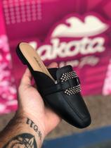 Mule Feminino Dakota Salto Baixo Brilhos