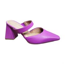 Mule Feminino De Salto Bloco Vizzano 1387.104.7286 Mule Feminino De Salto Bloco Vizzano 1387.104.7286