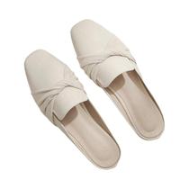Mule Feminino Elegante Com Salto Quadrado, Chinelo Casual De Verão Com Dedo Aberto Para Uso Externo Mule Feminino Elegante Com Salto Quadrado, Chinelo Casual De Verão Com Dedo Aberto Para Uso Externo
