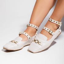 Mule Feminino Justine Off White Not-me