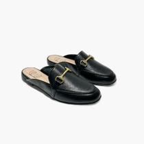 Mule feminino lizi e lizi preto 302.4044