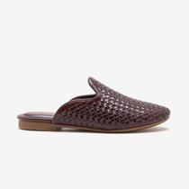 Mule Feminino Lorena Couro Marrom Mule Feminino Lorena Couro Marrom