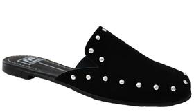 Mule Feminino Nobuck Preto Moleca 5722102