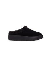 Mule Feminino Quiz Clog Forrado Preto