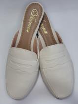 Mule feminino rasteira elegante liso 2022-03