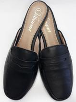 Mule feminino rasteira elegante liso 2022-03