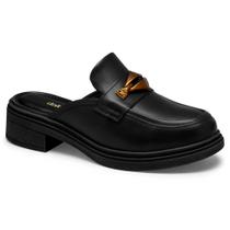 Mule Feminino Salto Bloco Vieri Preto Dakota D0422-0003