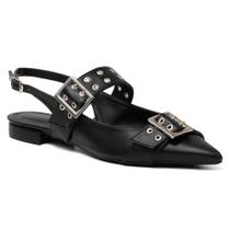 Mule Feminino Sapato Confortável Fivela