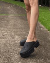 Mule Feminino Tratorado Sola Alta Confortavel Sandalia Feminina Macia Moderna