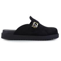 Mule Feminino Via Marte Camurça Preto - 252-001-01 Mule Feminino Via Marte Camurça Preto - 252-001-01