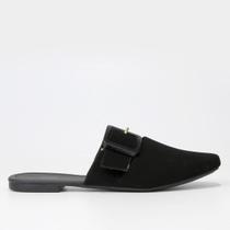 Mule Griffe Fivela Bico Fino