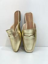 Mule metalizada ouro Mule metalizada ouro