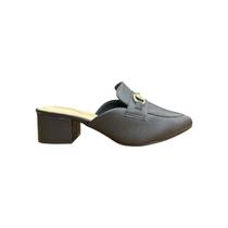 Mule modare preto acetinado napa floather nature