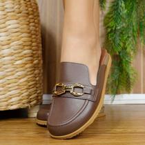 Mule Moleca Feminino Canoa Sapato Fivela Tendência 5743.213 Cor:ChocolateTamanho:34 Mule Moleca Feminino Canoa Sapato Fivela Tendência 5743.213 Cor:ChocolateTamanho:34
