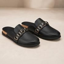 Mule Moleca Feminino Original Confortável Casual Elegante cor:pretotamanho:36