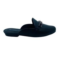 Mule Piccadilly com Corrente Preto 250252 Mule Piccadilly com Corrente Preto 250252