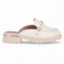 Mule Piccadilly Maxi 735041 Feminino - Off White Mule Piccadilly Maxi 735041 Feminino - Off White