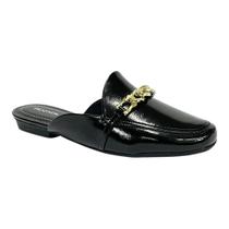 Mule Piccadilly Raquel Salto Baixo 250252 Verniz Preto Mule Piccadilly Raquel Salto Baixo 250252 Verniz Preto