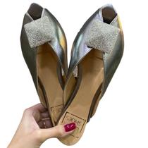 Mule Rasteira Feminina Couro Legítimo Ônix Aplicação Strass Mule Rasteira Feminina Couro Legítimo Ônix Aplicação Strass