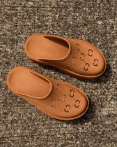 Mule Sandalia Feminina Sola Tratorada Sola Alta Confortavel Macia Leve Moderna