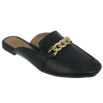 Mule Sapatilha Feminina Bico Quadrado Flat Macio Via Angel 44.03