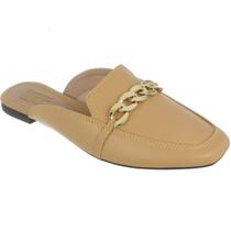 Mule Sapatilha Feminina Bico Quadrado Flat Macio Via Angel 44.03