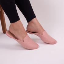 Mule sapatilha feminino bico quadrado sapato bico quadrado leve e confortável