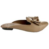 Mule Sapatilha Napa Com Detalhe Laço Nó - ULLY Mule Sapatilha Napa Com Detalhe Laço Nó - ULLY