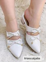 Mule Scarpin Lacinho Duplo Feminino - Conforto e Estilo