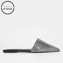 Mule Shoestock Flat Strass