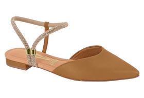 Mule slingback feminino vizzano com strass - 12061003 Mule slingback feminino vizzano com strass - 12061003