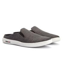 Mule Slip On Urban Casual Preto Grafite Vermelho Macio Dia