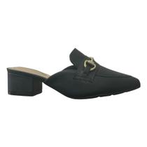 Mule Social Salto Bloco Feminino Modare 7340.124 Preto