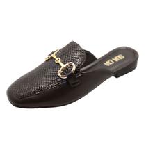 Mule Sua Cia Bico Quadrado com Detalhe 8120i23.14662