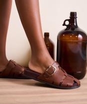 Mule Suede- Conhaque Mule Suede- Conhaque