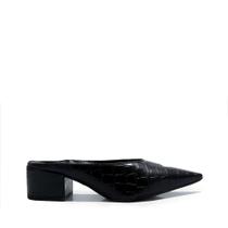 Mule Unique Preto Salto Bloco