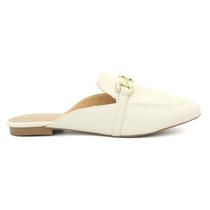 Mule Via Uno Rio 304020 Sapato Salto Baixo Calcanhar Aberto Feminino
