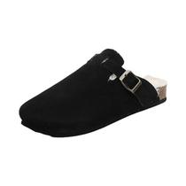 Mules De Couro Camurça Masculinas E Femininas, Sapatos De Inverno Confortáveis Com Suporte De Arco E Mules De Couro Camurça Masculinas E Femininas, Sapatos De Inverno Confortáveis Com Suporte De Arco E