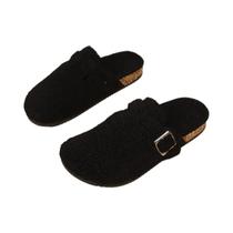 Mules De Lã De Cordeiro Quentes E Confortáveis Para Mulheres Em Tamanho Grande, Estilo Casal, Clogs